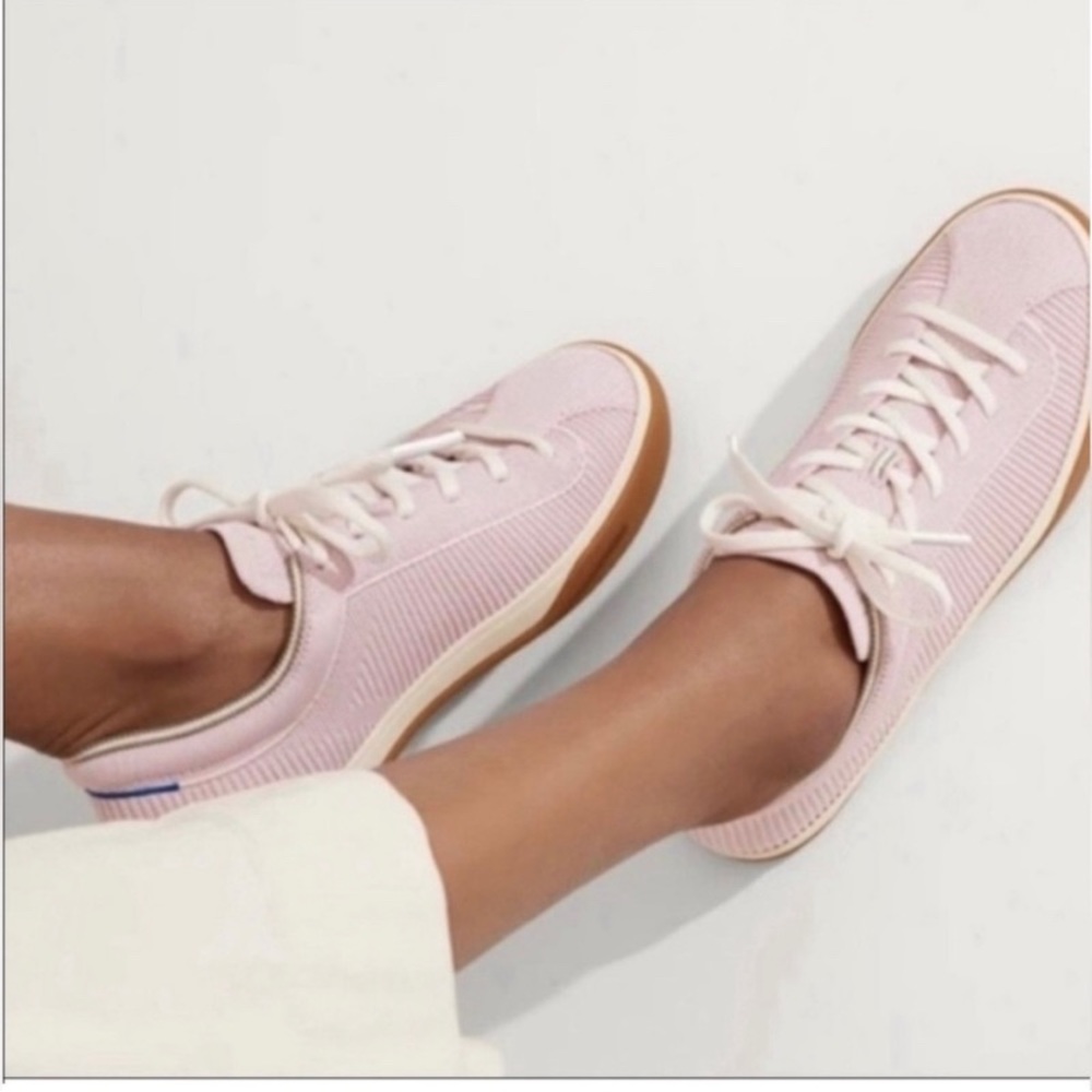 Rothy’s The Lace Up Sneakers Lilac Pink Size 7